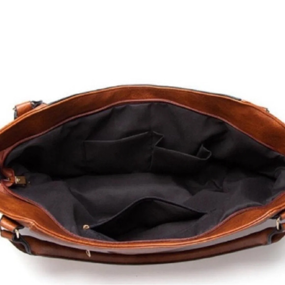 Hamptons Grey Soft Vegan Leather Bag, NEW - Picture 4 of 8